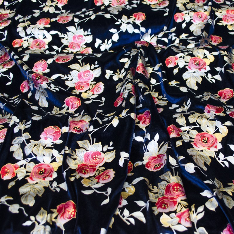 Terciopelo Clavel Metal Fucsia - Ribes y Casals