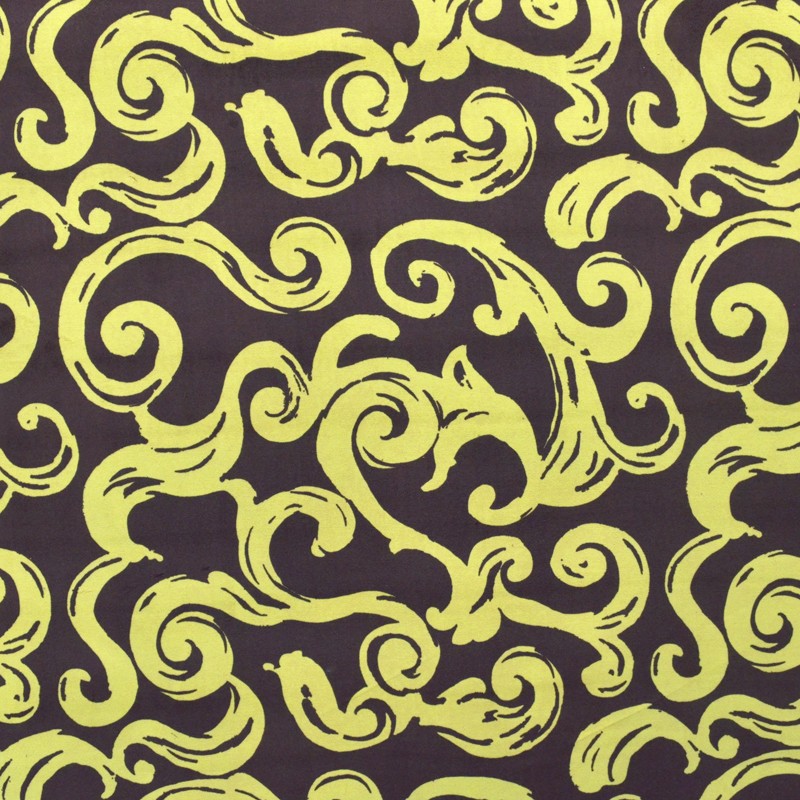 Velours Imprimé Spirales Pistache - Ribes y Casals