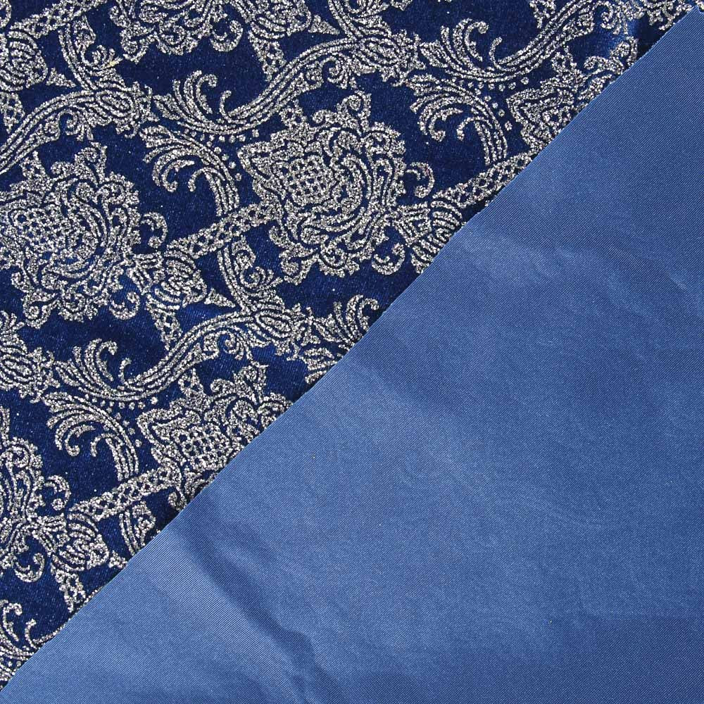 Velours Fantasy Paillettes Bleu - Ribes y Casals