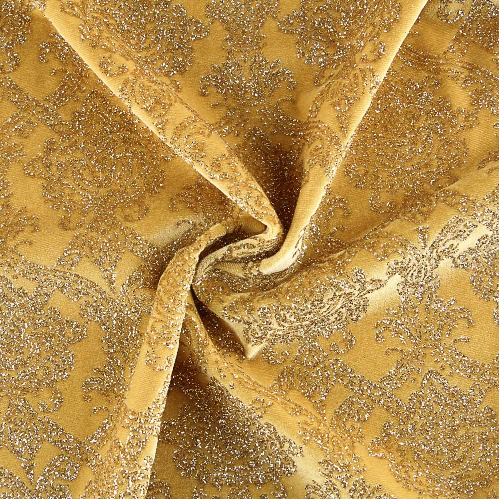 Velours Fantasy Paillettes Doré - Ribes y Casals