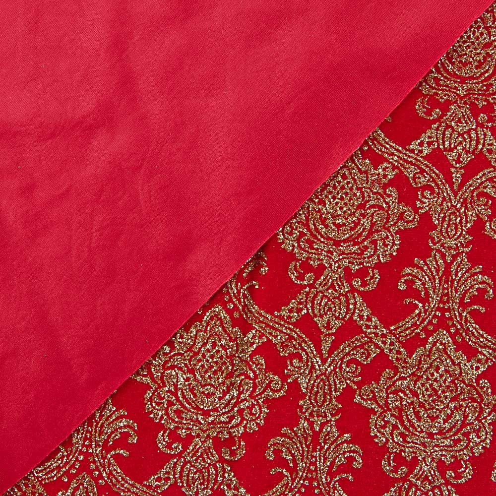 Velours Fantasy Paillettes Rouge - Ribes y Casals