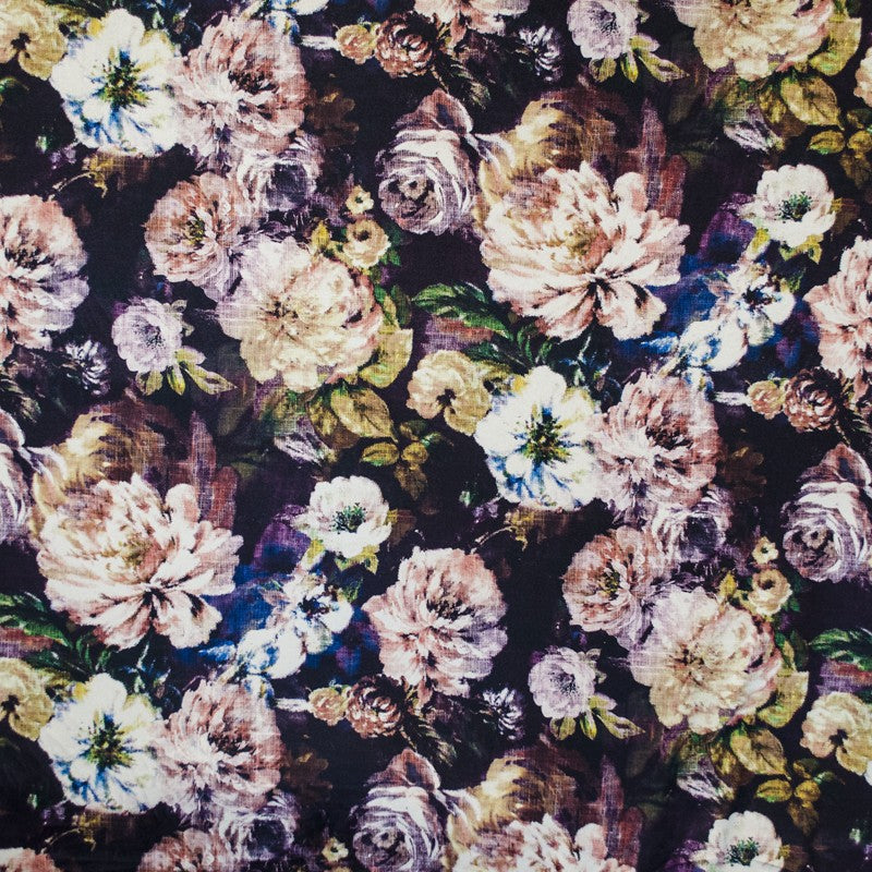 Velours Fleur Crétonne Vin - Ribes y Casals