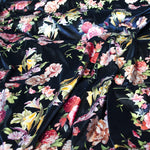 Velours Fleur Métal Fond Marine - Ribes y Casals