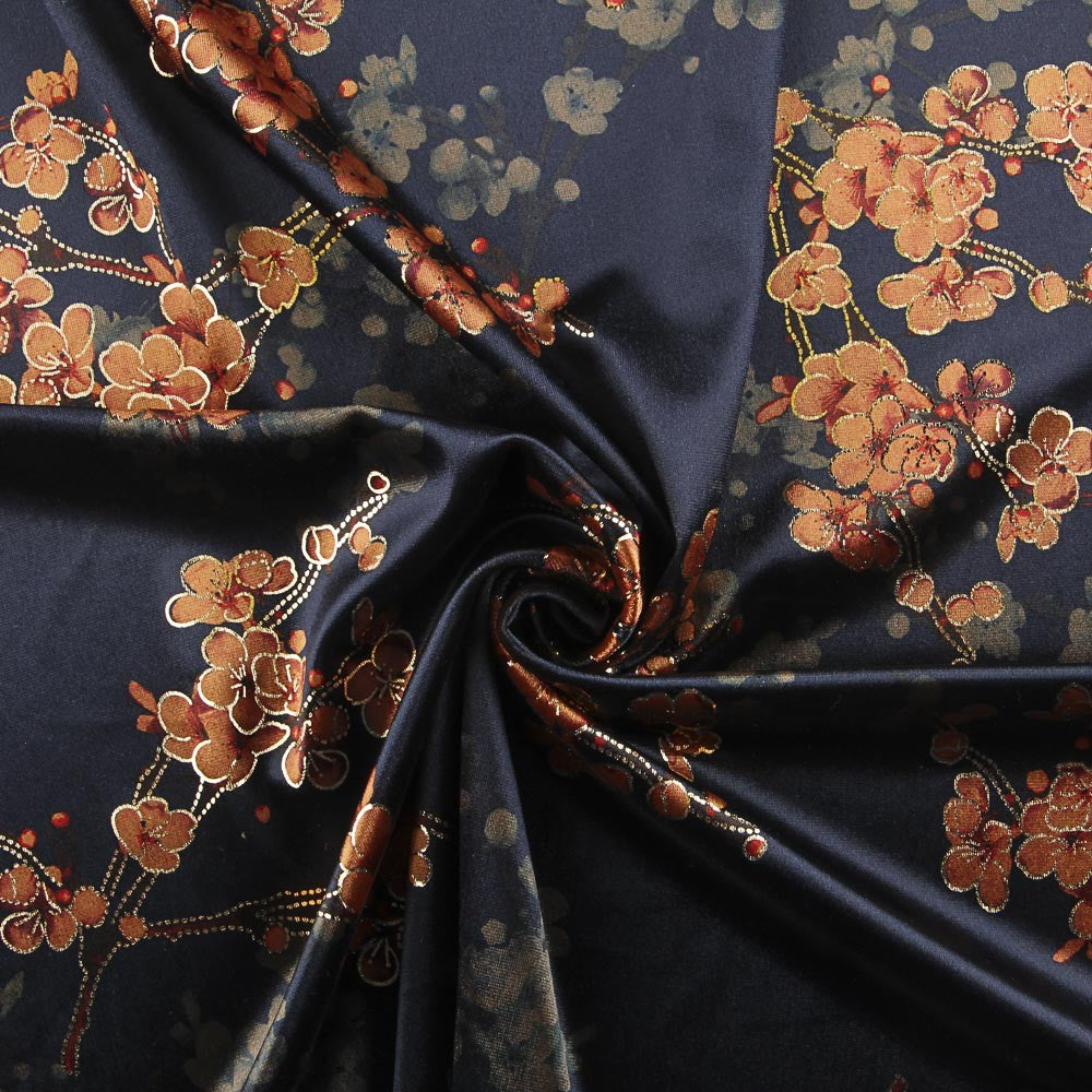 Velours Lurex Florencia Bleu - Ribes y Casals