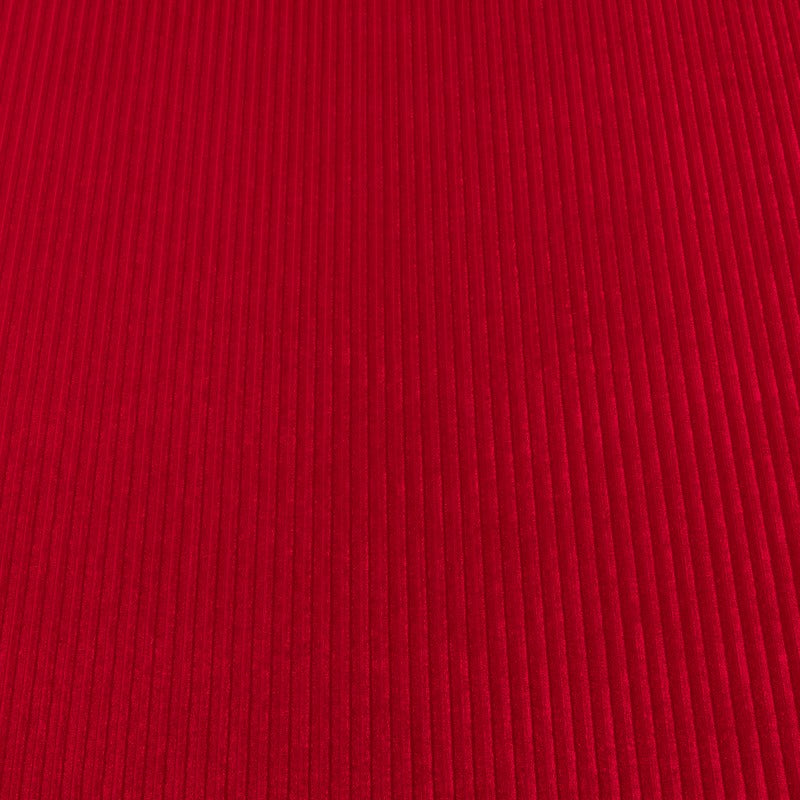 Velours Mode Nervuré Rouge - Ribes y Casals