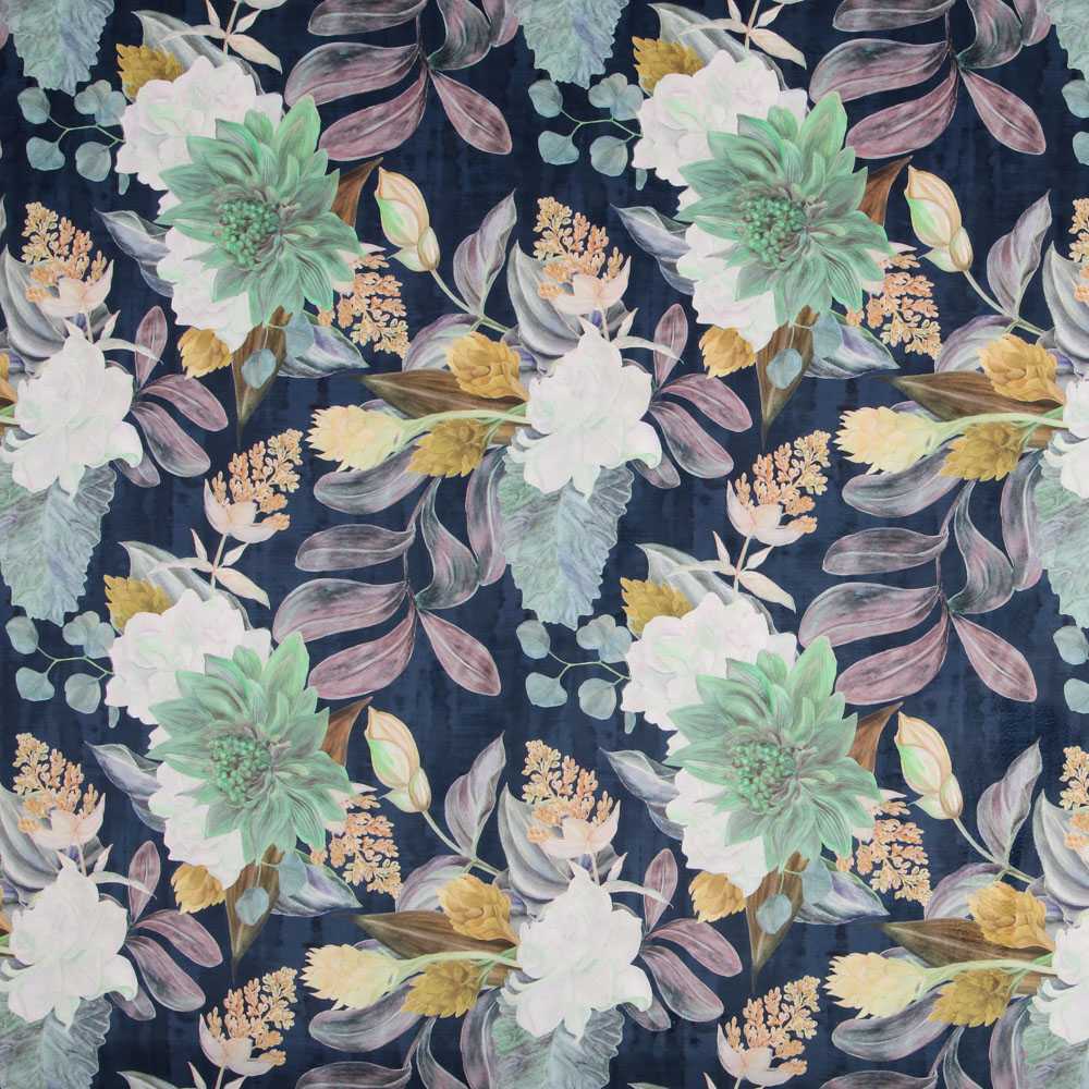 Toile Velours Résistante Tropicale Bleue - Ribes y Casals