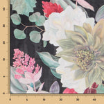 Toile Velours Résistante Tropicale Noir - Ribes y Casals