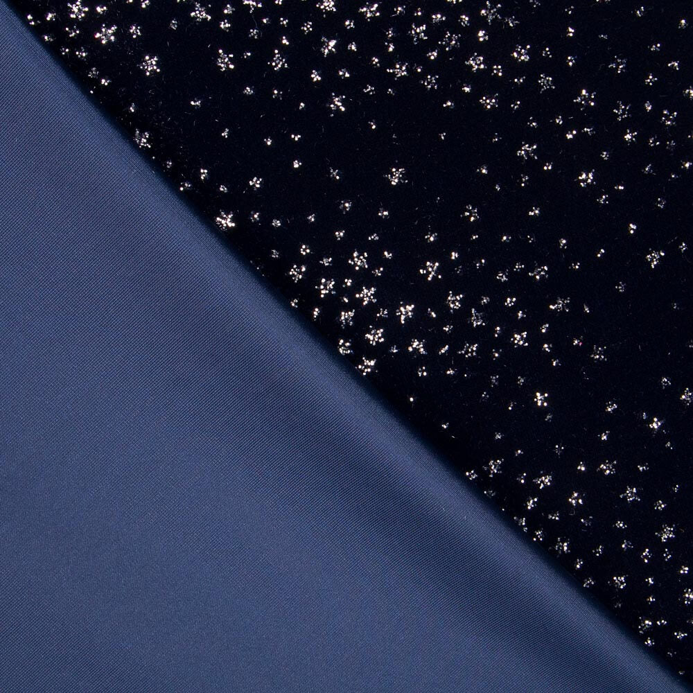 Velours Spandex Sparkle Marine - Ribes y Casals
