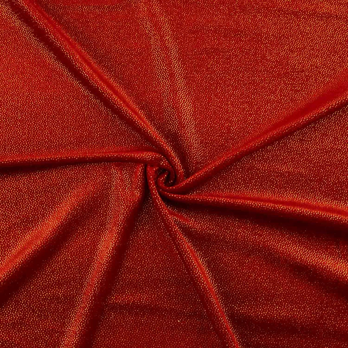 Velours stretch fantaisie rouge doré - Ribes y Casals