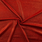 Velours stretch fantaisie rouge doré - Ribes y Casals