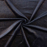 Velours stretch fantaisie bleu marine doré - Ribes y Casals