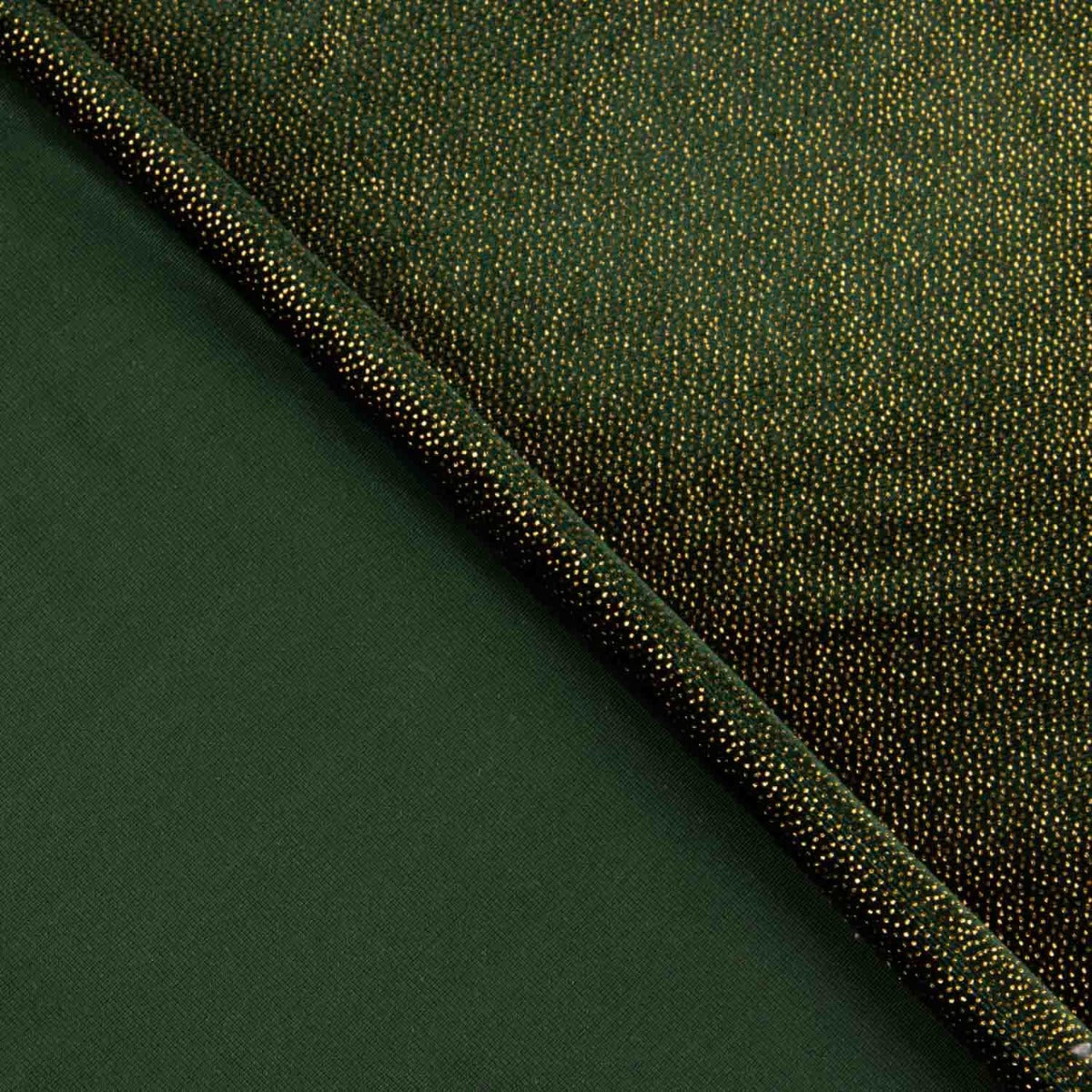 Velours stretch fantaisie vert doré - Ribes y Casals