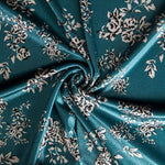 Velours Stretch Lycra Bouquet Canard - Ribes y Casals