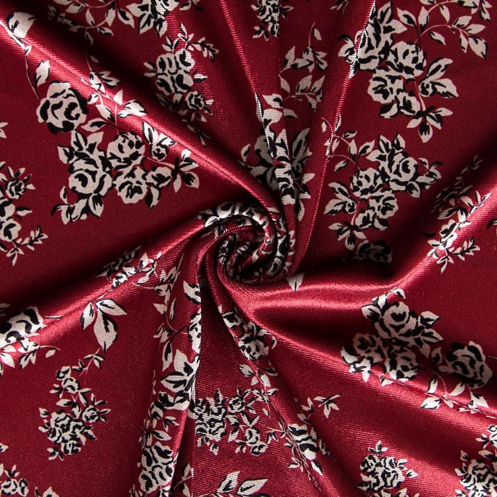 Velours Lycra Bouquet Grenade - Ribes y Casals