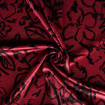 Velours Lycra Floral Bicolore Grenade - Ribes y Casals