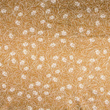 Velours Lycra Floral Bicolore Ocre - Ribes y Casals