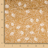 Velours Lycra Floral Bicolore Ocre - Ribes y Casals