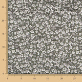 Velours Lycra Floral Kaki - Ribes y Casals