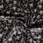Velours Lycra Floral Noir - Ribes y Casals