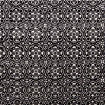 Velours Stretch Lycra Geo Negro - Ribes y Casals