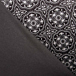 Velours Stretch Lycra Geo Negro - Ribes y Casals