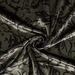 Velours Stretch Lycra Maxi Fleur Kaki - Ribes y Casals