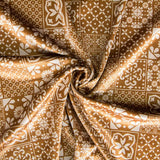 Velours Lycra Mosaïqueo Jaune - Ribes y Casals