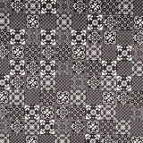 Velours Lycra Mosaïque Noir - Ribes y Casals