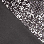 Velours Lycra Mosaïque Noir - Ribes y Casals