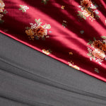 Velours Mode Fleurs Grenat - Ribes y Casals