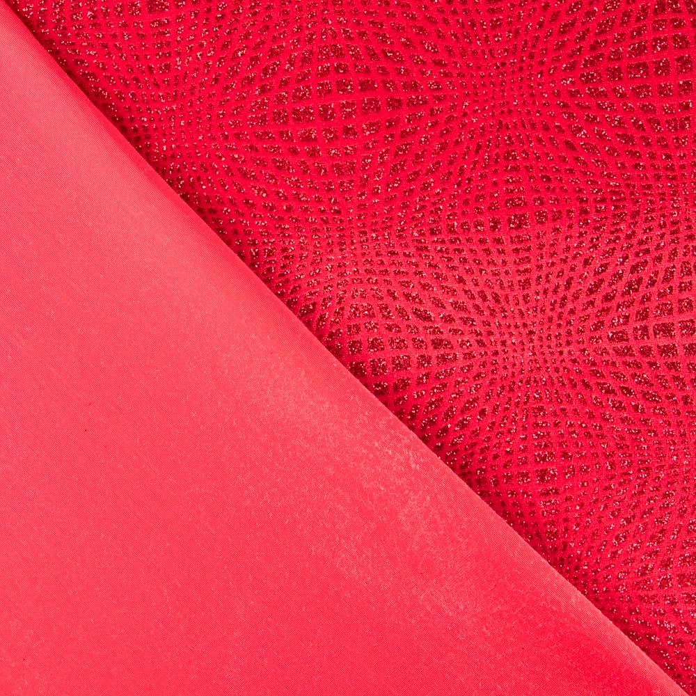 Velours Pailleté Rouge - Ribes y Casals