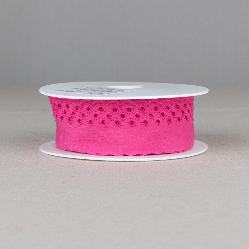 Bande Brodée Fuchsia 37mm - Ribes y Casals