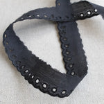 Bande Brodée Noire 25mm - Ribes y Casals