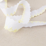 Bande Batiste Blanc Jaune 3,5cm - Ribes y Casals