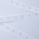 Bande Batiste Blanc Et Bleu 2,5cm - Ribes y Casals
