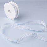 Bande Batiste Blanc Et Bleu 2,5cm - Ribes y Casals