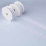 Bande Batiste Blanc Et Bleu 3cm - Ribes y Casals