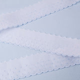 Bande Batiste Blanc Et Bleu 3cm - Ribes y Casals