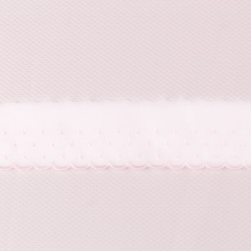 Bande De Batiste Blanc Et Rose 5cm - Ribes y Casals