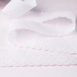Bande De Batiste Blanc Et Rose 5cm - Ribes y Casals