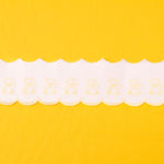 Bande De Piqué Blanc Jaune 6,5cm - Ribes y Casals