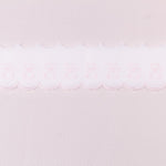 Bande De Piqué Blanc Rose 6,5cm - Ribes y Casals