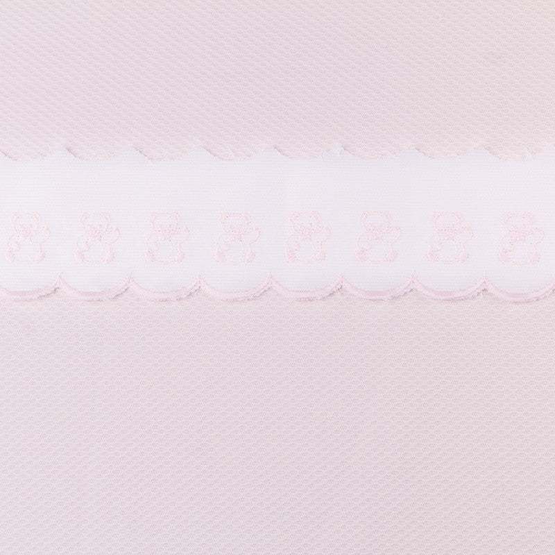 Bande De Piqué Blanc Rose 6,5cm - Ribes y Casals