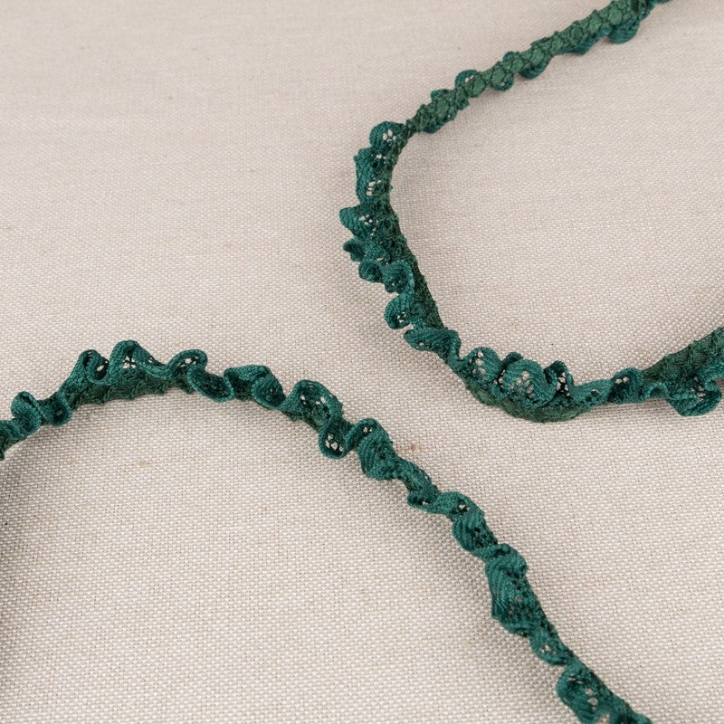 Dentelle Passementerie Nylon Vert Bouteille 15mm - Ribes y Casals