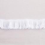 Ruban Plissé Piquillo 3cm Blanc - Ribes y Casals