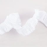 Ruban Plissé Piquillo 3cm Blanc - Ribes y Casals