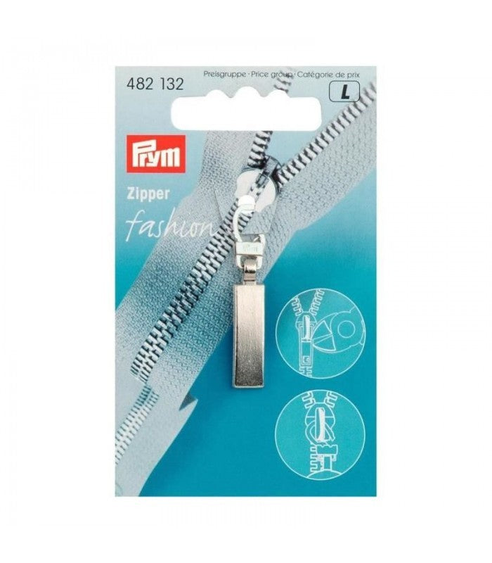 Tirette Universelle Fermeture Eclair Argent Mat - Ribes y Casals