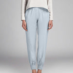 Tissu satin Lingerie Bleu Porcelaine - Ribes y Casals