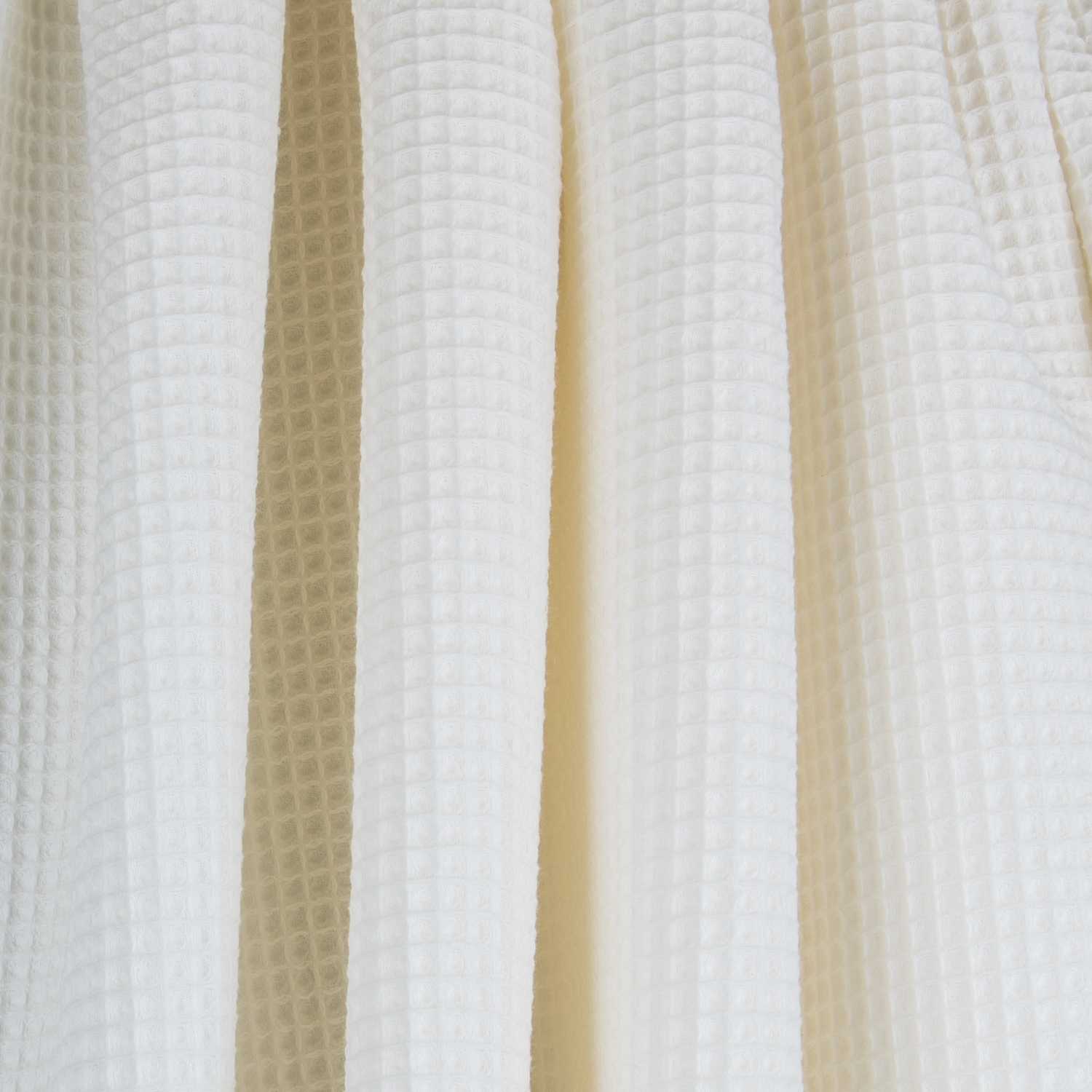 Tissu Piqué Relief Carreaux Écru - Ribes y Casals