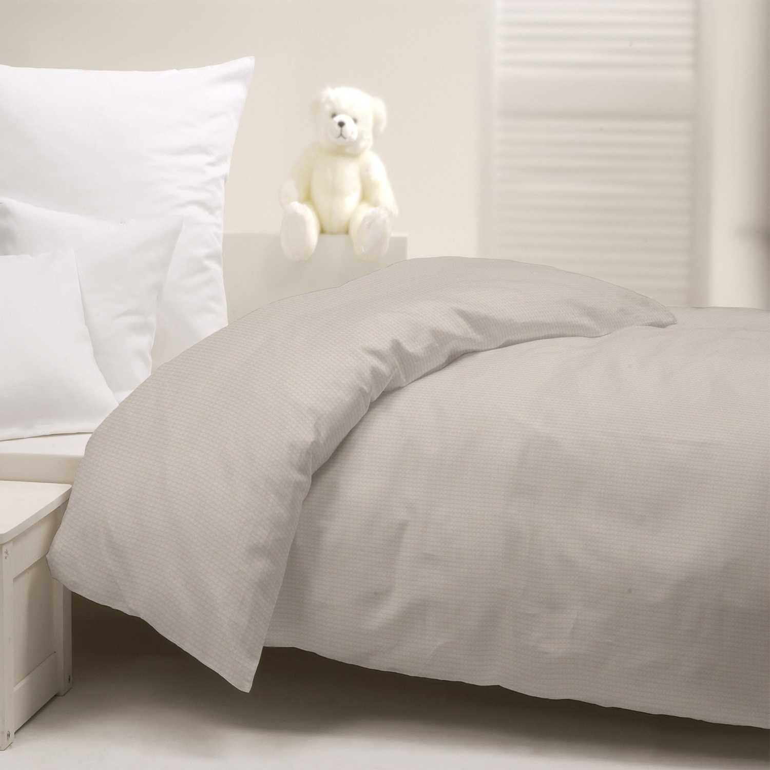 Tissu Piqué Relief Carreaux Écru - Ribes y Casals